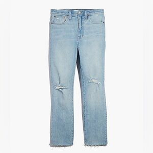 Madewell The High-Rise Slim Boyjean in Prentice Wash: Ripped Edition (31)